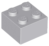 LEGO 3003 - Light Bluish Gray Brick 2 x 2