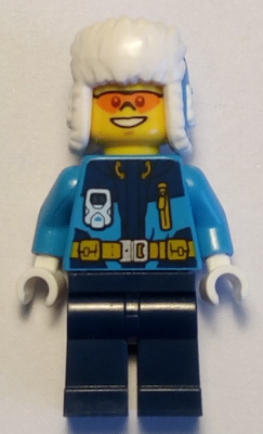 LEGO cty928 - Arctic Explorer - Ushanka Hat, Orange Sunglasses