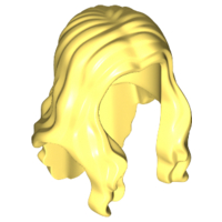 LEGO 95225 - Bright Light Yellow Minifig, Hair Long Wavy with Center Part