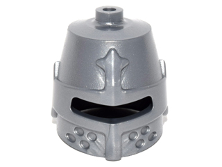 LEGO 89520 - Flat Silver Minifig, Headgear Helmet Castle Closed with Eye Slit