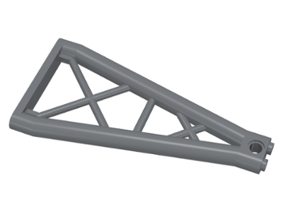 LEGO 64449 - Dark Bluish Gray Support 1 x 6 x 10 Girder Triangular