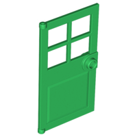 LEGO 60623 - Green Door 1 x 4 x 6 with 4 Panes and Stud Handle