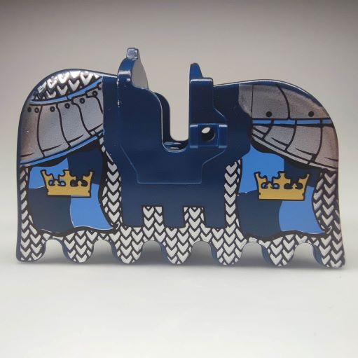 LEGO 2490pb06 - BRNĚNÍ NA KONĚ /Gold Crowns and Silver Chain/