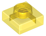 LEGO 3024 - Trans-Yellow Plate 1 x 1