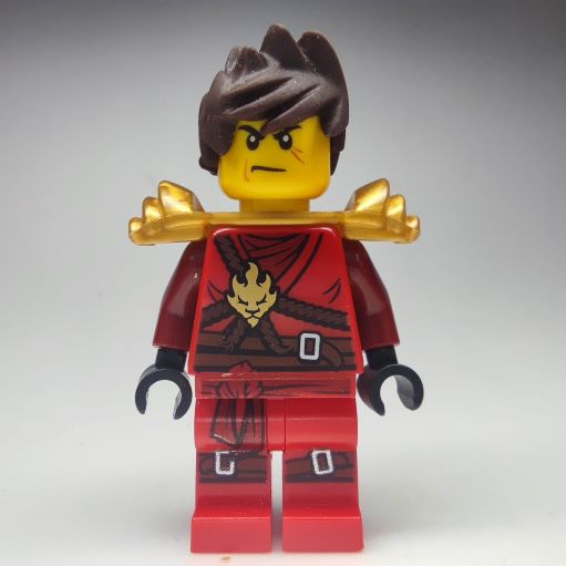 LEGO njo0305 Kai - Pearl Gold Armor, Tousled Hair