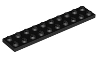 LEGO 3832 - Black Plate 2 x 10