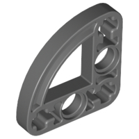 LEGO 32249 - Dark Bluish Gray Technic, Liftarm 3 x 3 L-Shape with Quarter Ellipse Thin