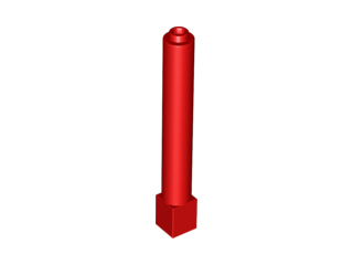LEGO 43888 Red Support 1 x 1 x 6 Solid Pillar