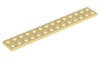 LEGO 91988 Tan Plate 2 x 14