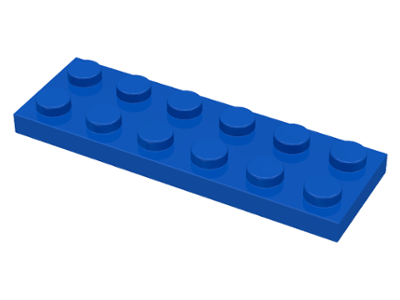 LEGO 3795 Blue Plate 2 x 6