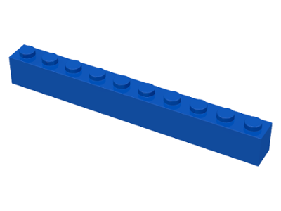 LEGO 6111 Blue Brick 1 x 10