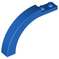 LEGO 6060 Blue Brick, Arch 1 x 6 x 3 1/3 Curved Top