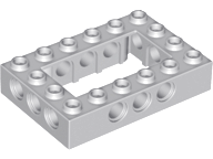 LEGO 40344 Light Bluish Gray Technic, Brick 4 x 6 Open Center