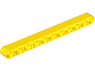 LEGO 32525 Yellow Technic, Liftarm 1 x 11 Thick
