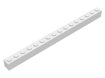 LEGO 2465 White Brick 1 x 16