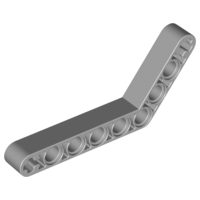 LEGO 6629 Light Bluish Gray Technic, Liftarm 1 x 9 Bent (6 - 4)