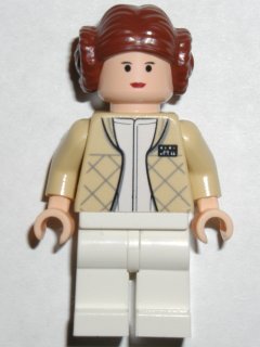 LEGO sw0113 Princess Leia (Hoth Outfit, Bun Hair)