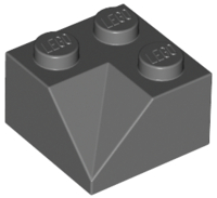 LEGO 3046a Dark Bluish Gray Slope 45 2 x 2 Double Concave