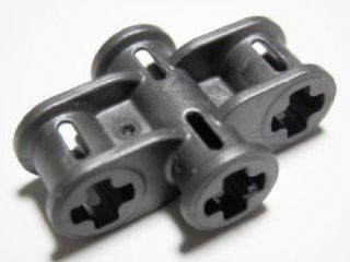 LEGO 11272 Pearl Dark Gray Technic, Axle Connector 2 x 3 Quadruple
