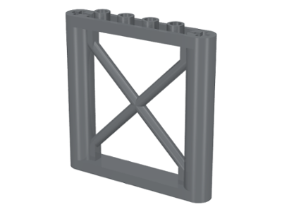 LEGO 64448 Dark Bluish Gray Support 1 x 6 x 5 Girder Rectangular