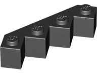 LEGO 14413 Black Brick, Modified Facet 4 x 4