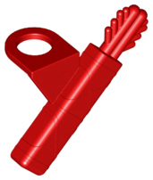 LEGO 4498 Red Minifigure, Arrow Quiver with Two Arrows