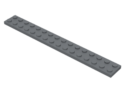 LEGO 4282 Dark Bluish Gray Plate 2 x 16