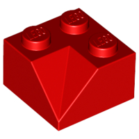 LEGO 3046a Red Slope 45 2 x 2 Double Concave