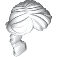 LEGO 88286 White Minifigure, Hair Female Ponytail Long French Braided