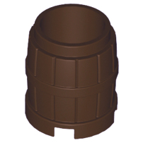 LEGO 2489 Dark Brown Container, Barrel 2 x 2 x 2