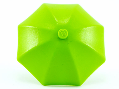 LEGO 4094 Lime Minifigure, Utensil Umbrella Top with No Bottom Flaps, 6 x 6 with Top Stud
