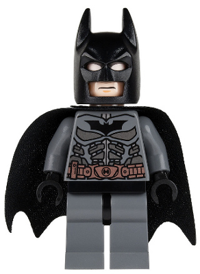 LEGO sh0064 Batman - Dark Bluish Gray Suit with Copper Belt