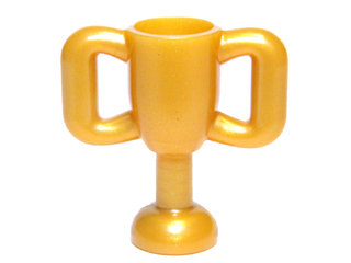 LEGO 10172 Pearl Gold Minifigure, Utensil Trophy Cup Small