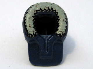 LEGO x205pb01 Dark Blue Minifigure, Headgear Hood Fur-lined with Tan and Brown Fur Pattern