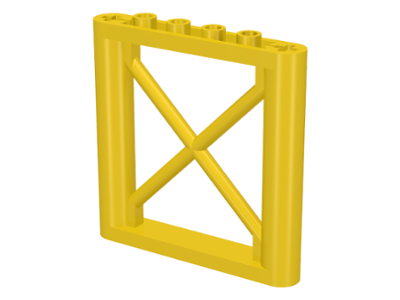 LEGO 64448 Yellow Support 1 x 6 x 5 Girder Rectangular