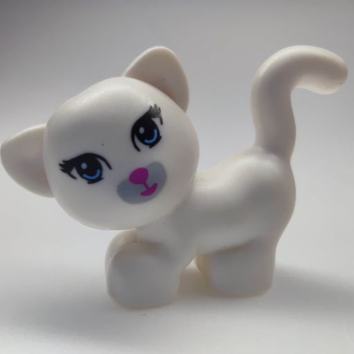 LEGO 93089pb02 Cat, Friends, Standing and Looking Left with Bright Light Blue Eyes