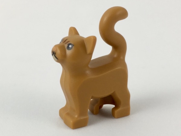 LEGO 13786pb04 Cat, Standing with Black Eyes