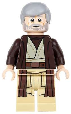 LEGO sw0552 Obi-Wan Kenobi (Dark Brown Hooded Coat)