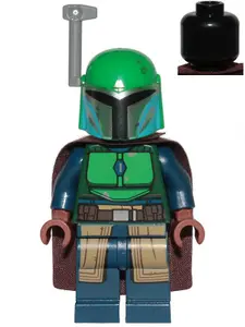 LEGO sw1078 Mandalorian Tribe Warrior - Female, Dark Brown Cape