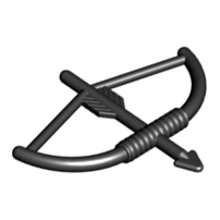 LEGO 4490 Black Minifigure, Weapon Bow with Arrow