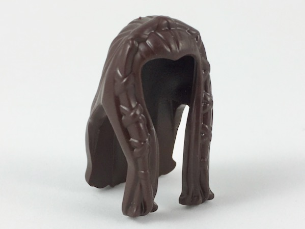 LEGO 11261 Dark Brown Minifigure, Hair Long with Braided