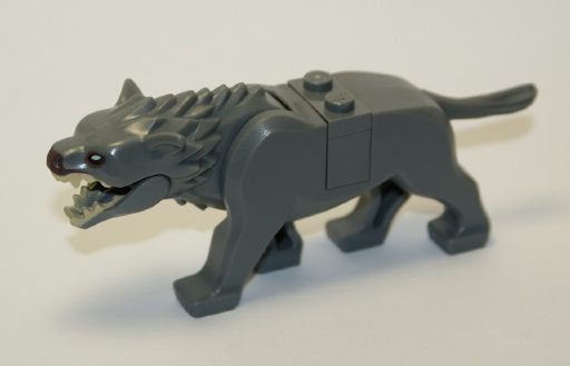 LEGO wargpb01c01 Dark Bluish Gray Warg with Dark Brown Nose