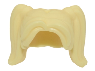 LEGO 20596 Minifigure, Hair Female Pigtails High, Long Bangs, Hole on Top
