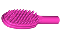 LEGO 3852b Dark Pink Minifigure, Utensil Hairbrush - Short Handle (10mm)