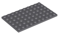 LEGO 3033 Dark Bluish Gray Plate 6 x 10