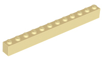 LEGO 6112 Tan Brick 1 x 12