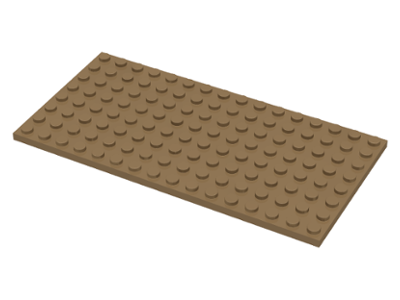LEGO 92438 Dark Tan Plate 8 x 16