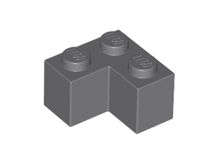 LEGO 2357 Dark Bluish Gray Brick 2 x 2 Corner