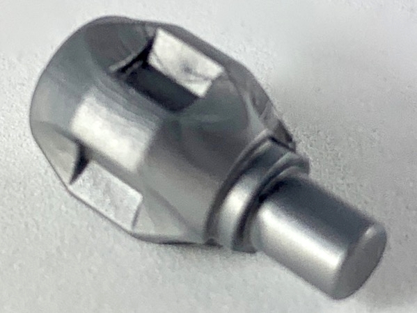 LEGO 40598c Flat Silver Minifigure, Weapon Larger Blunt Grenade Tip