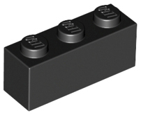 LEGO 3622 Black Brick 1 x 3
